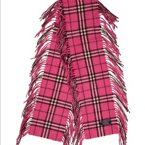 Burberry Cashmere Scarf - Pink Original Pattern
